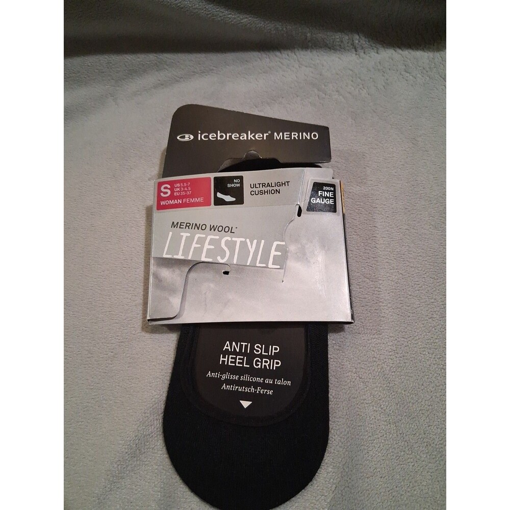 NEW Icebreaker Merino Lifestyle Fine Gauge Ultra Lite No Show Sock Women S 5.5-7